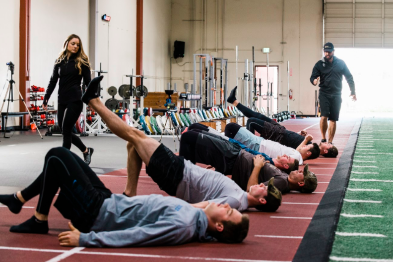 athletes compete